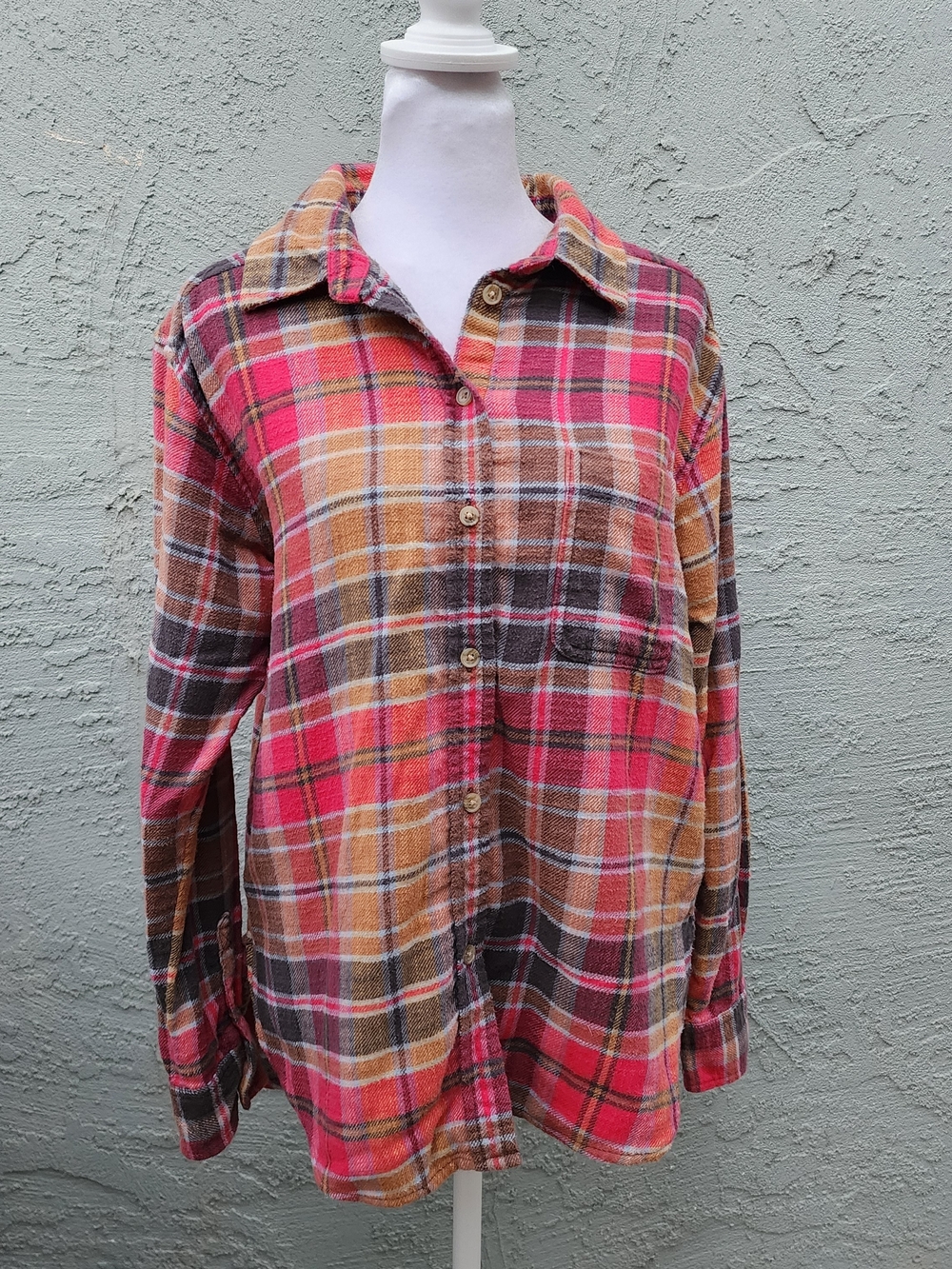 American Eagle Outfitters Boyfriend Fit Flannel Shirt Size XS (Extra Small)
